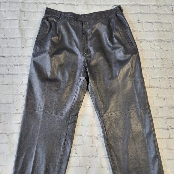 Burdines Contemporary Shop genuine leather pants size 36 - Picture 4 of 13